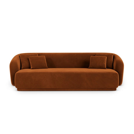 Gomera 3-Sitzer Sofa aus Samt in Terrakotta (Salvador 14), 220x93x74 cm von Cosmopolitan Design – Bild 1
