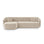 Gomera 4-Sitzer Ecksofa, Linke Seite, aus Samt, 260x155x74 cm von Cosmopolitan Design – Bild 1