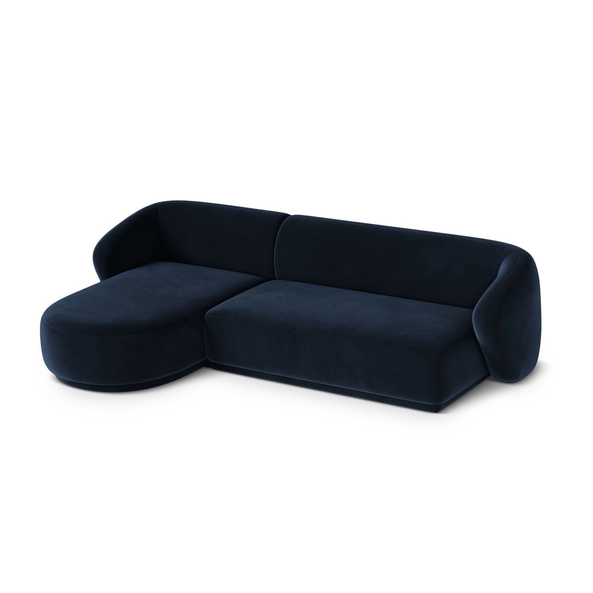 Gomera 4-Sitzer Ecksofa, Linke Seite, aus Samt in Königsblau (Salvador 5), 260x155x74 cm von Cosmopolitan Design – Bild 4