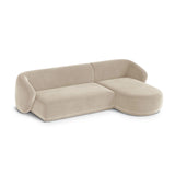 Gomera 4-Sitzer Ecksofa, Rechte Seite, aus Samt, 260x155x74 cm von Cosmopolitan Design – Bild 4