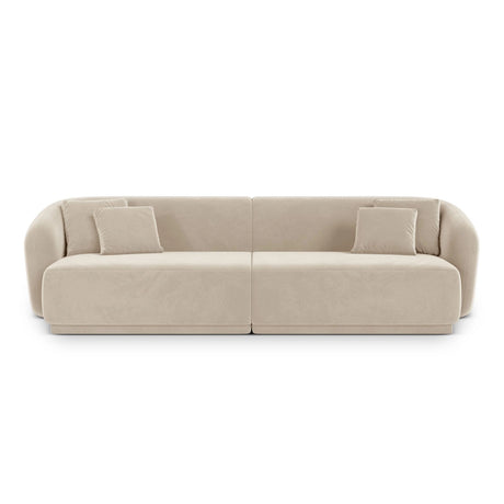 Gomera 4-Sitzer Sofa aus Samt, 246x93x74 cm von Cosmopolitan Design – Bild 1