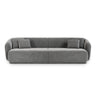 Gomera 4-Sitzer Sofa aus Samt in Grau (Salvador 17), 246x93x74 cm von Cosmopolitan Design – Bild 1