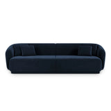 Gomera 4-Sitzer Sofa aus Samt in Königsblau (Salvador 5), 246x93x74 cm von Cosmopolitan Design – Bild 1