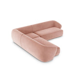 Gomera 5-Sitzer Ecksofa, symmetrisch, aus Samt in Rosa (Salvador 11), 256x256x74 cm von Cosmopolitan Design – Bild 5