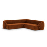 Gomera 5-Sitzer Ecksofa, symmetrisch, aus Samt in Terrakotta (Salvador 14), 256x256x74 cm von Cosmopolitan Design – Bild 3