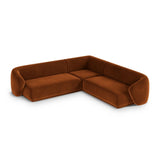 Gomera 5-Sitzer Ecksofa, symmetrisch, aus Samt in Terrakotta (Salvador 14), 256x256x74 cm von Cosmopolitan Design – Bild 4