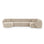 Gomera 6-Sitzer Panorama Ecksofa, Rechte Seite, aus Samt, 336x166x74 cm von Cosmopolitan Design – Bild 1