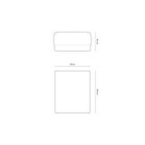 Gomera Pouf aus Samt, 90x90x42 cm von Cosmopolitan Design – Bild 2