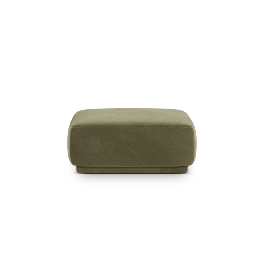 Gomera Pouf aus Samt in Grün (Salvador 8), 90x90x42 cm von Cosmopolitan Design – Bild 1