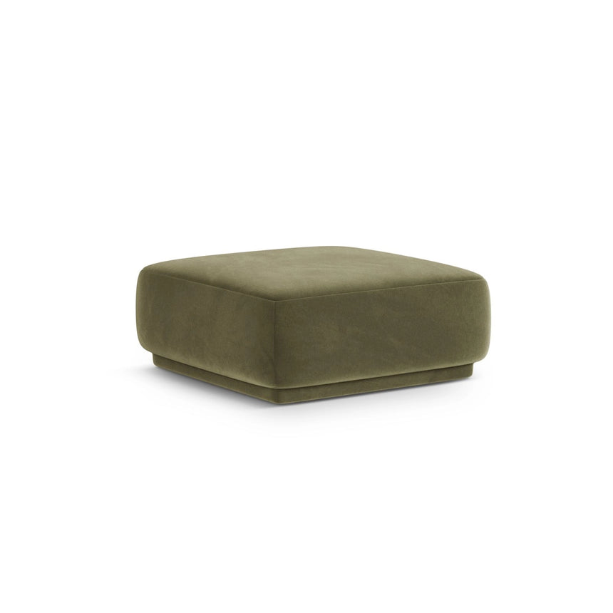 Gomera Pouf aus Samt in Grün (Salvador 8), 90x90x42 cm von Cosmopolitan Design – Bild 3
