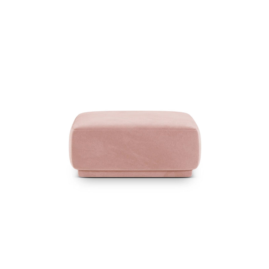 Gomera Pouf aus Samt in Rosa (Salvador 11), 90x90x42 cm von Cosmopolitan Design – Bild 1