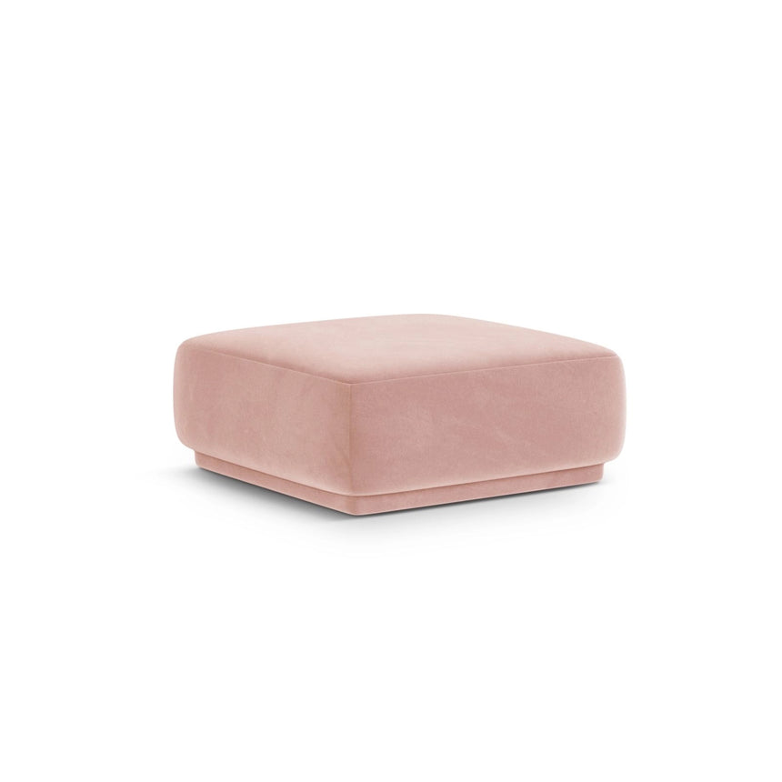 Gomera Pouf aus Samt in Rosa (Salvador 11), 90x90x42 cm von Cosmopolitan Design – Bild 3