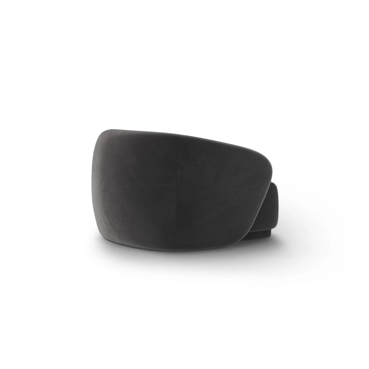 Gomera Sessel aus Samt in Dunkelgrau (Salvador 18), 93x90x74 cm von Cosmopolitan Design – Bild 4