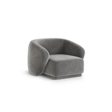 Gomera Sessel aus Samt in Grau (Salvador 17), 93x90x74 cm von Cosmopolitan Design – Bild 3