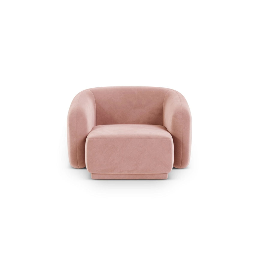 Gomera Sessel aus Samt in Rosa (Salvador 11), 93x90x74 cm von Cosmopolitan Design – Bild 1