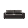 Grena 3-Sitzer Sofa mit Schlaffunktion, ausklappbar, aus Samt in Dunkelgrau (Salvador 18), 205x100 cm von Cosmopolitan Design – Bild 1
