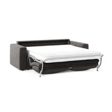 Grena 3-Sitzer Sofa mit Schlaffunktion, ausklappbar, aus Samt in Dunkelgrau (Salvador 18), 205x100 cm von Cosmopolitan Design – Bild 4