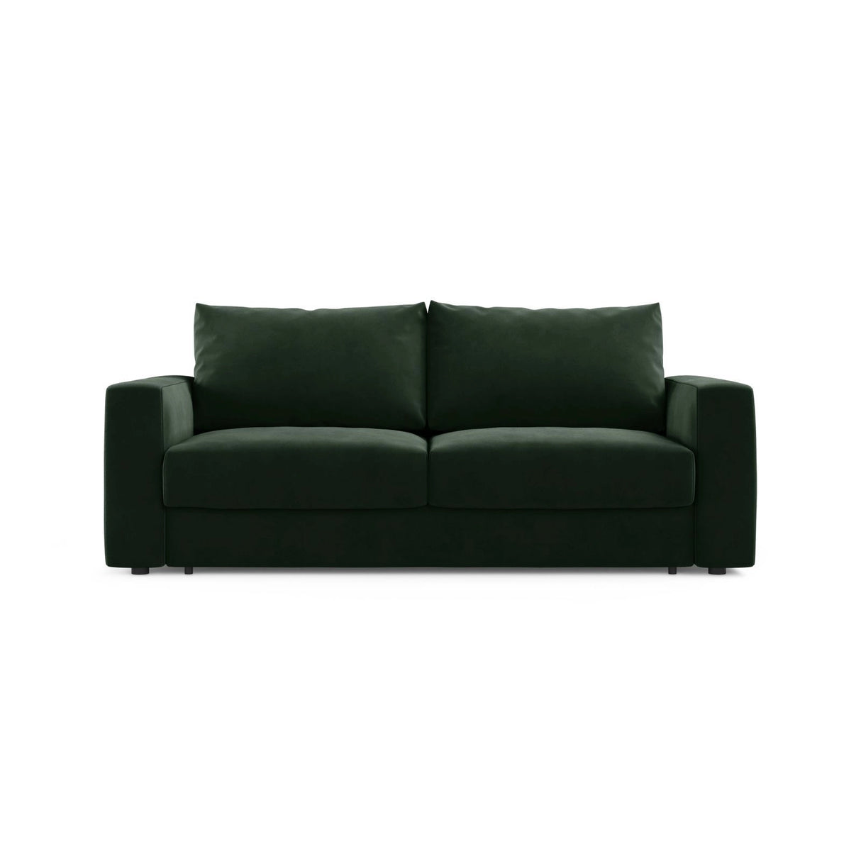 Grena 3-Sitzer Sofa mit Schlaffunktion, ausklappbar, aus Samt in Flaschengrün (Salvador 7), 205x100 cm von Cosmopolitan Design – Bild 1