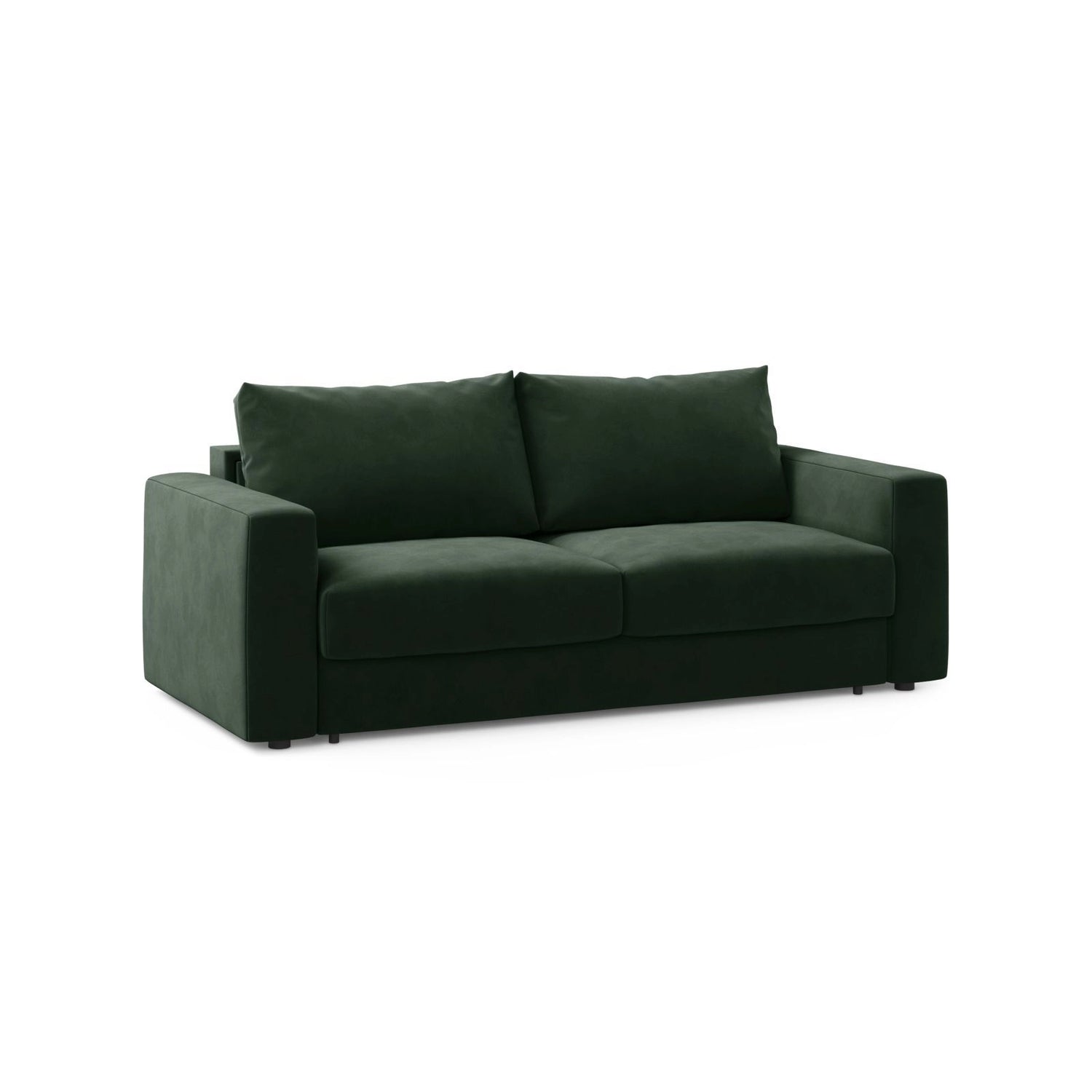 Grena 3-Sitzer Sofa mit Schlaffunktion, ausklappbar, aus Samt in Flaschengrün (Salvador 7), 205x100 cm von Cosmopolitan Design – Bild 3