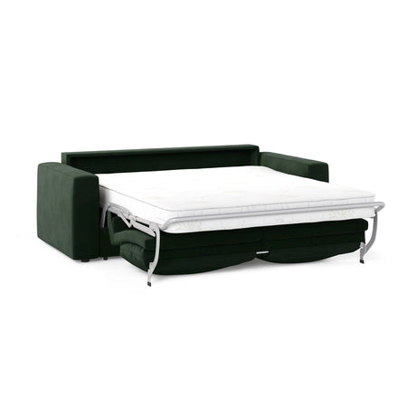 Grena 3-Sitzer Sofa mit Schlaffunktion, ausklappbar, aus Samt in Flaschengrün (Salvador 7), 205x100 cm von Cosmopolitan Design – Bild 4