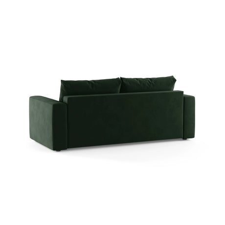 Grena 3-Sitzer Sofa mit Schlaffunktion, ausklappbar, aus Samt in Flaschengrün (Salvador 7), 205x100 cm von Cosmopolitan Design – Bild 5