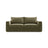 Grena 3-Sitzer Sofa mit Schlaffunktion, ausklappbar, aus Samt in Grün (Salvador 8), 205x100 cm von Cosmopolitan Design – Bild 1