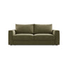 Grena 3-Sitzer Sofa mit Schlaffunktion, ausklappbar, aus Samt in Grün (Salvador 8), 205x100 cm von Cosmopolitan Design – Bild 1