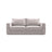 Grena 3-Sitzer Sofa mit Schlaffunktion, ausklappbar, aus Samt in Hellgrau (Salvador 16), 205x100 cm von Cosmopolitan Design – Bild 1