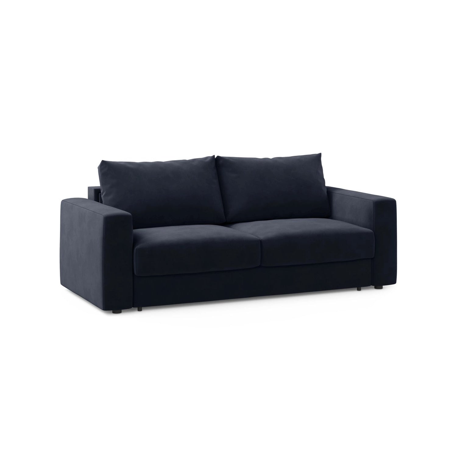 Grena 3-Sitzer Sofa mit Schlaffunktion, ausklappbar, aus Samt in Königsblau (Salvador 5), 205x100 cm von Cosmopolitan Design – Bild 3