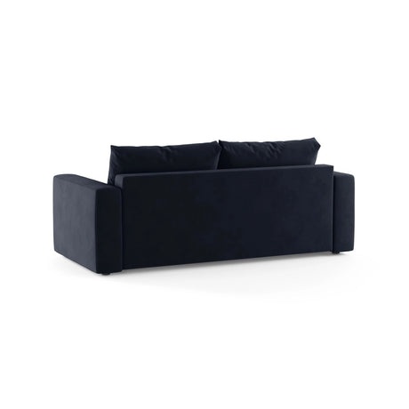 Grena 3-Sitzer Sofa mit Schlaffunktion, ausklappbar, aus Samt in Königsblau (Salvador 5), 205x100 cm von Cosmopolitan Design – Bild 5