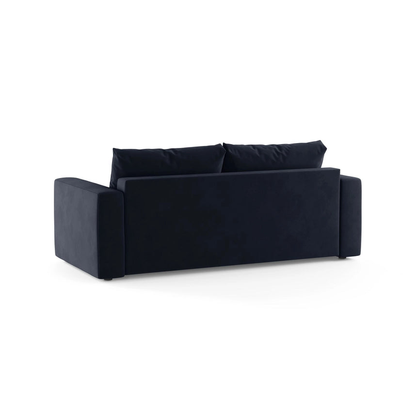 Grena 3-Sitzer Sofa mit Schlaffunktion, ausklappbar, aus Samt in Königsblau (Salvador 5), 205x100 cm von Cosmopolitan Design – Bild 5