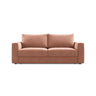 Grena 3-Sitzer Sofa mit Schlaffunktion, ausklappbar, aus Samt in Rosa (Salvador 11), 205x100 cm von Cosmopolitan Design – Bild 1
