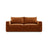 Grena 3-Sitzer Sofa mit Schlaffunktion, ausklappbar, aus Samt in Terrakotta (Salvador 14), 205x100 cm von Cosmopolitan Design – Bild 1