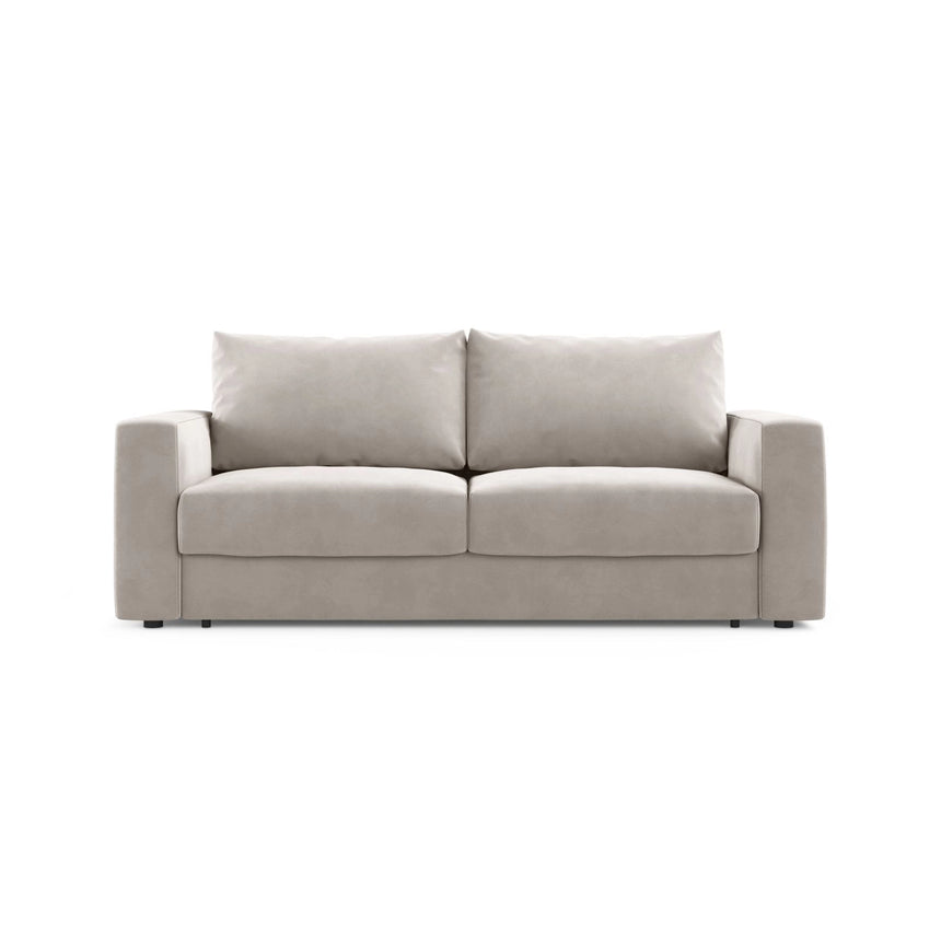 Grena 3-Sitzer Sofa mit Schlaffunktion, ausklappbar, aus Samt oder Strukturstoff, 205x100 cm von Cosmopolitan Design – Bild 1