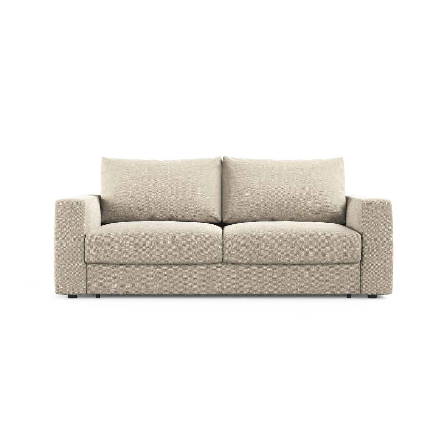 Grena 3-Sitzer Sofa mit Schlaffunktion, ausklappbar, aus Strukturierter Stoff in Beige (BABEL TOFFEE), 205x100 cm von Cosmopolitan Design – Bild 1