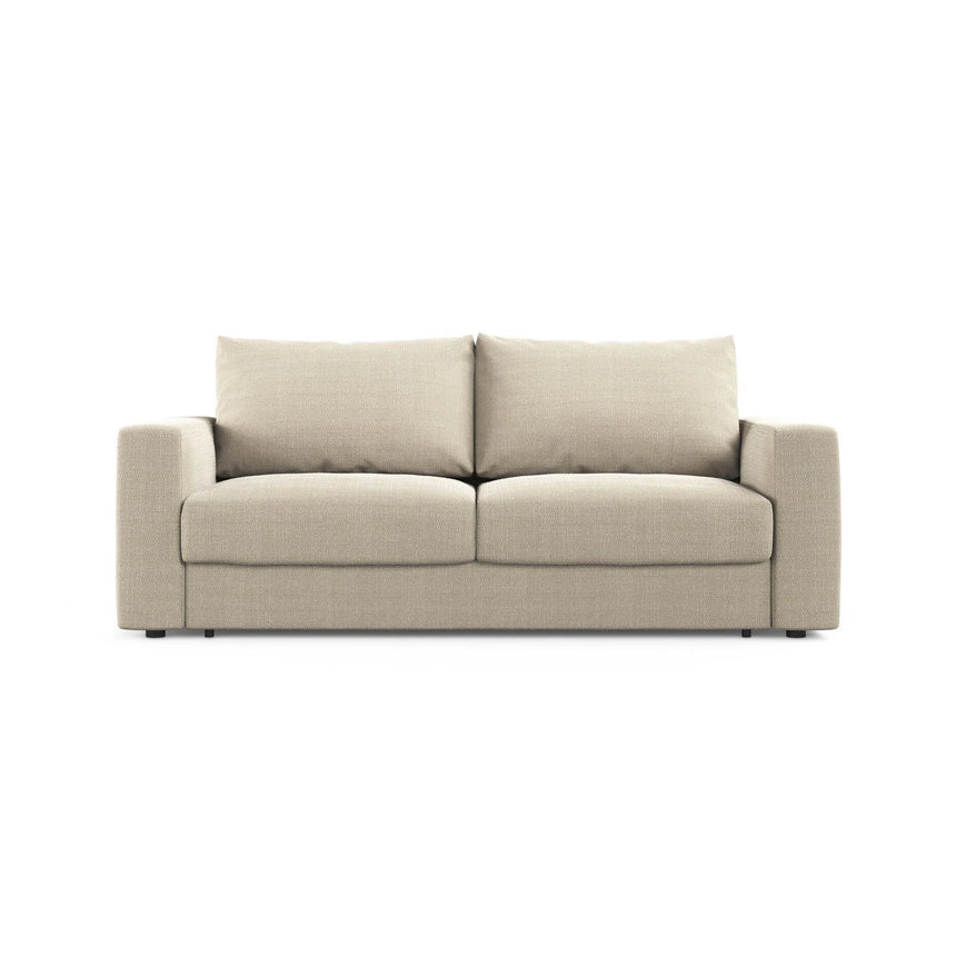 Grena 3-Sitzer Sofa mit Schlaffunktion, ausklappbar, aus Strukturierter Stoff in Beige (BABEL TOFFEE), 205x100 cm von Cosmopolitan Design – Bild 1