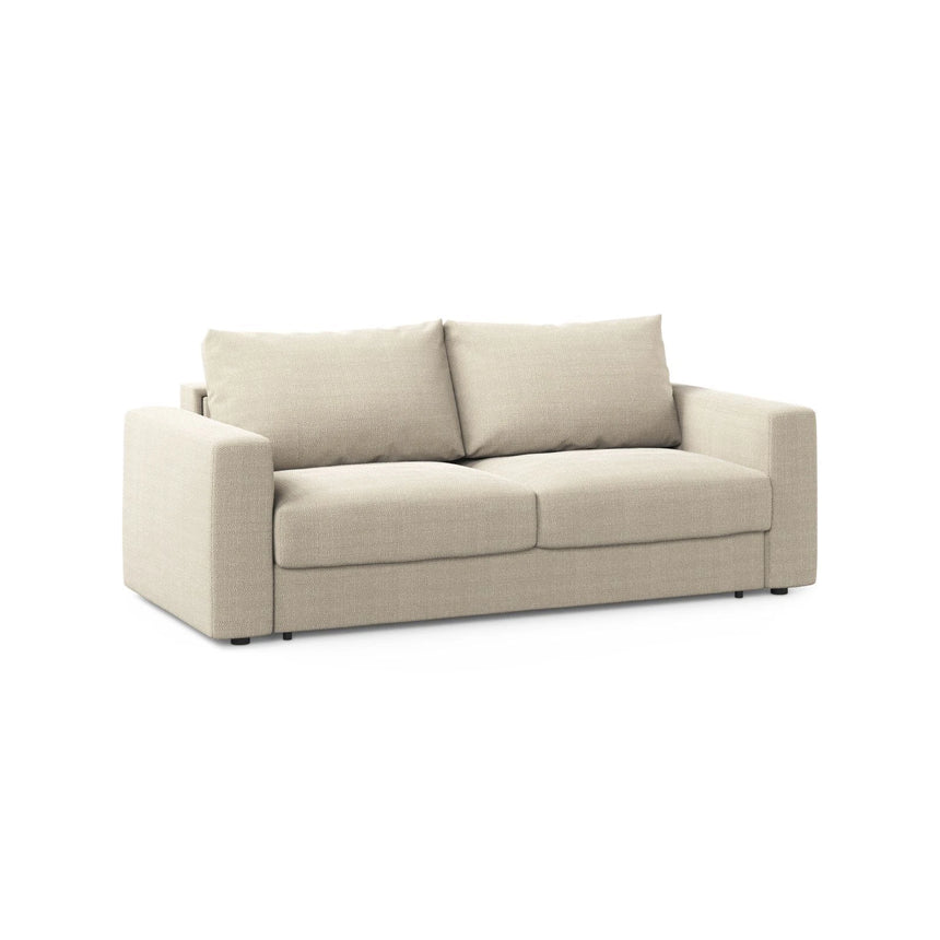 Grena 3-Sitzer Sofa mit Schlaffunktion, ausklappbar, aus Strukturierter Stoff in Beige (BABEL TOFFEE), 205x100 cm von Cosmopolitan Design – Bild 3