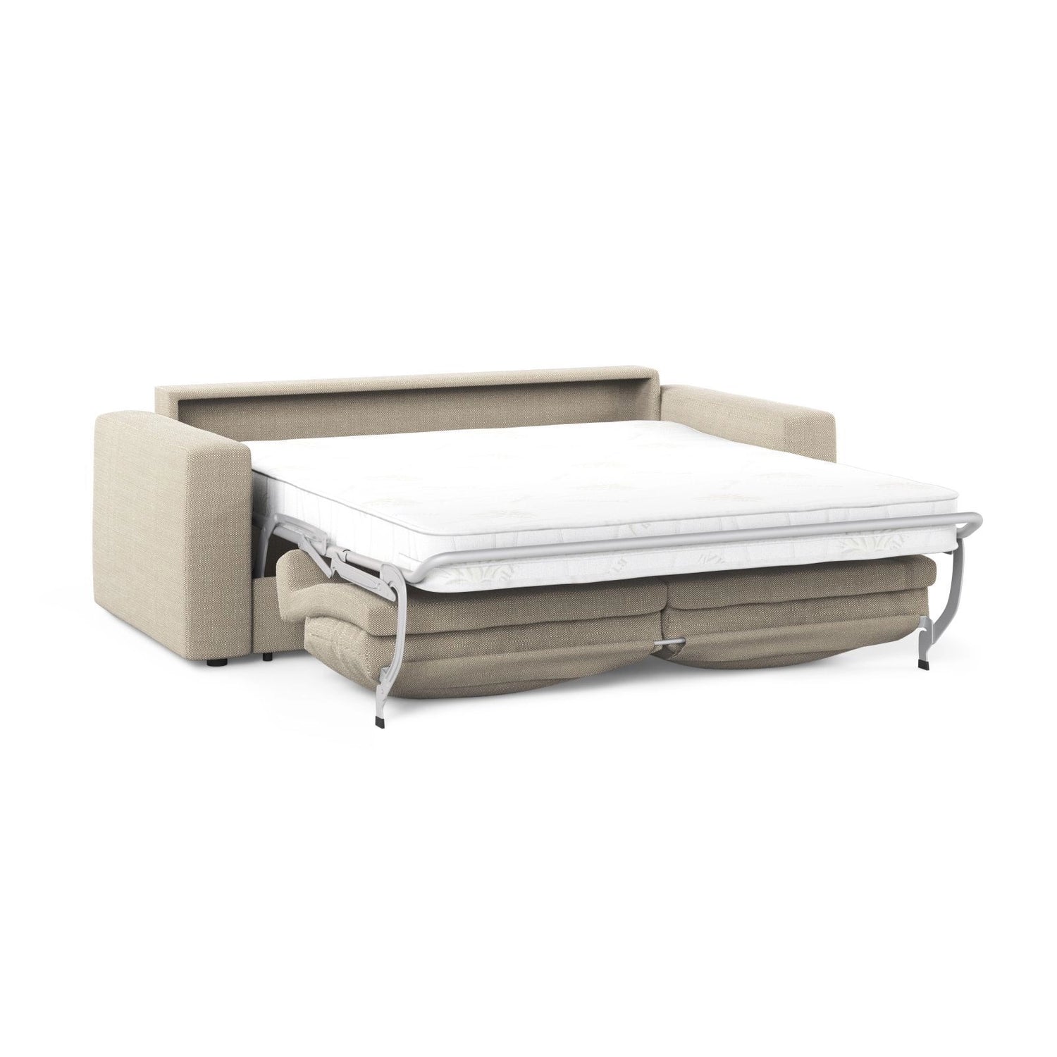 Grena 3-Sitzer Sofa mit Schlaffunktion, ausklappbar, aus Strukturierter Stoff in Beige (BABEL TOFFEE), 205x100 cm von Cosmopolitan Design – Bild 4