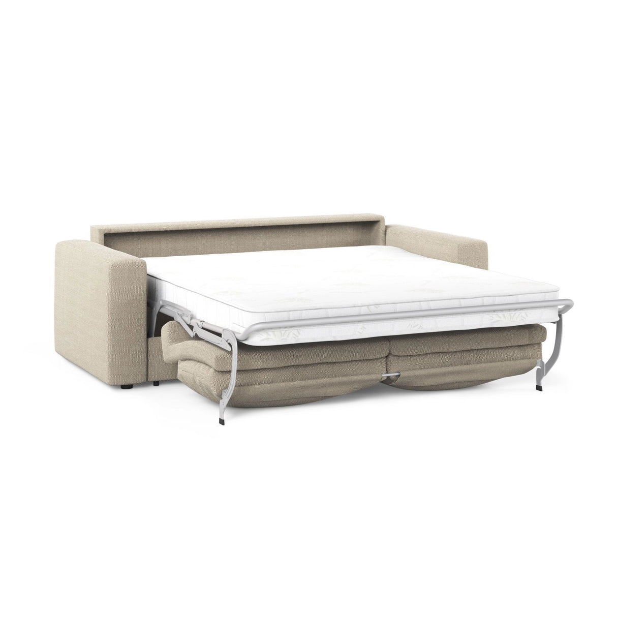 Grena 3-Sitzer Sofa mit Schlaffunktion, ausklappbar, aus Strukturierter Stoff in Beige (BABEL TOFFEE), 205x100 cm von Cosmopolitan Design – Bild 4
