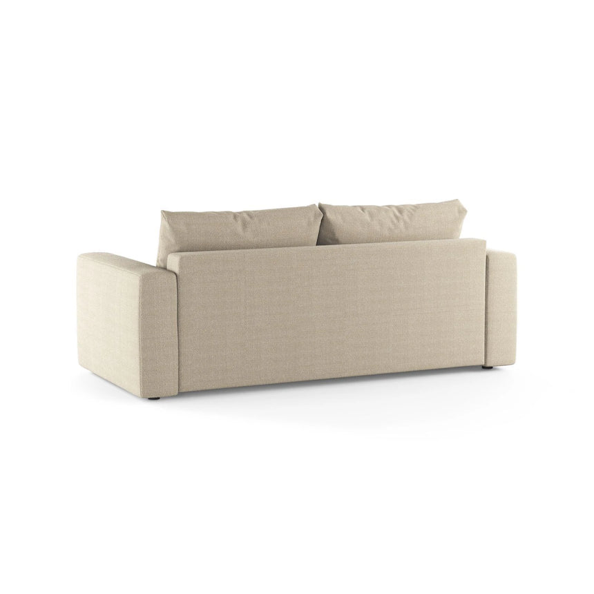 Grena 3-Sitzer Sofa mit Schlaffunktion, ausklappbar, aus Strukturierter Stoff in Beige (BABEL TOFFEE), 205x100 cm von Cosmopolitan Design – Bild 5