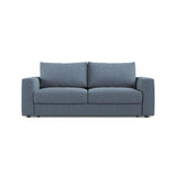 Grena 3-Sitzer Sofa mit Schlaffunktion, ausklappbar, aus Strukturierter Stoff in Dunkelblau (BABEL BLUE), 205x100 cm von Cosmopolitan Design – Bild 1