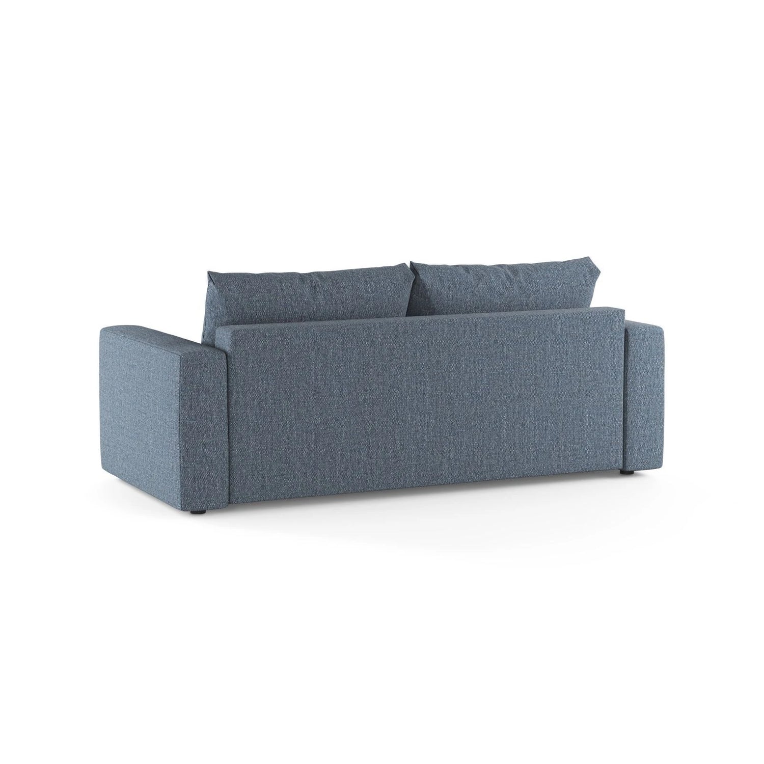 Grena 3-Sitzer Sofa mit Schlaffunktion, ausklappbar, aus Strukturierter Stoff in Dunkelblau (BABEL BLUE), 205x100 cm von Cosmopolitan Design – Bild 5