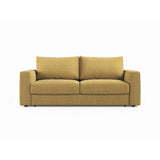 Grena 3-Sitzer Sofa mit Schlaffunktion, ausklappbar, aus Strukturierter Stoff in Gelb (BABEL YELLOW), 205x100 cm von Cosmopolitan Design – Bild 1