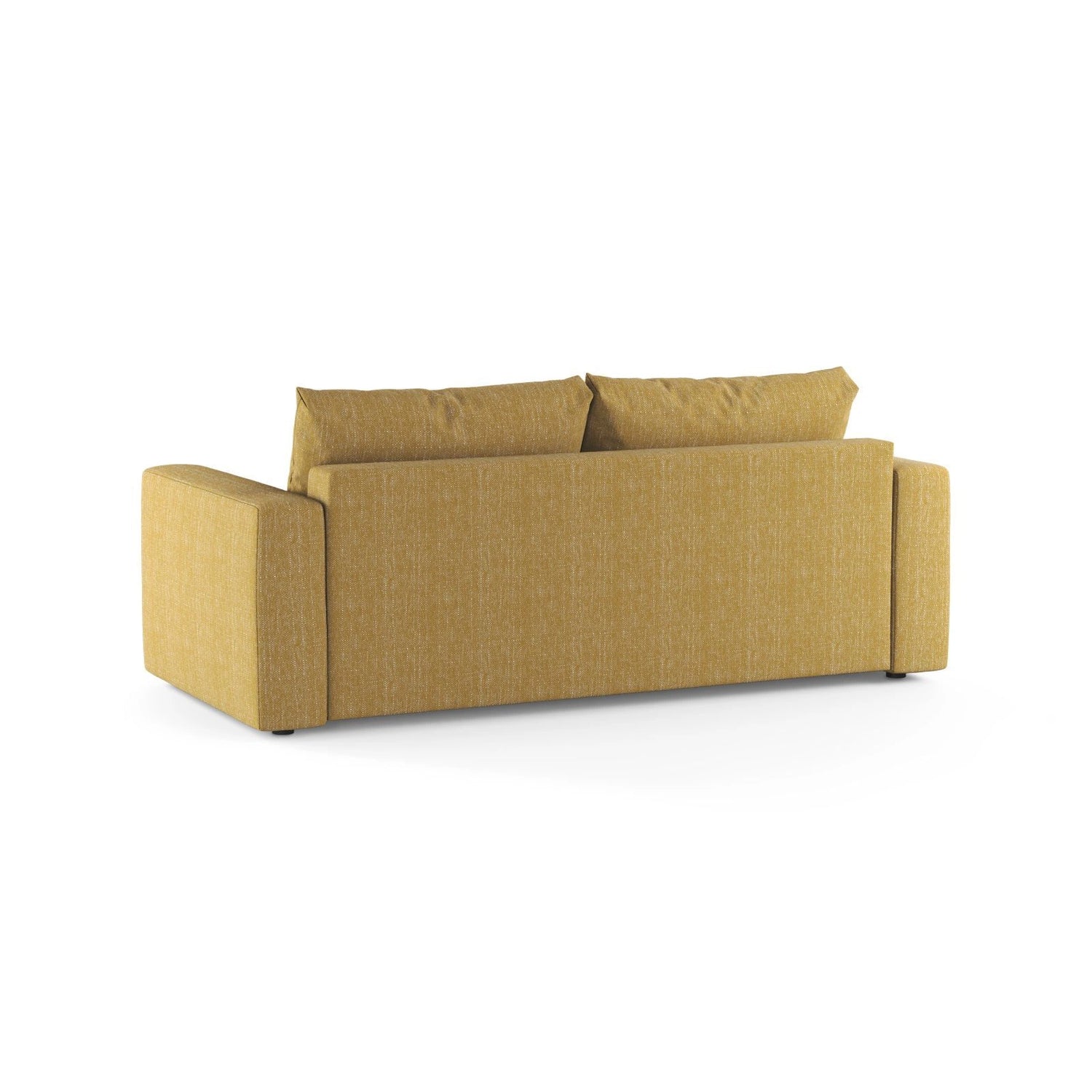 Grena 3-Sitzer Sofa mit Schlaffunktion, ausklappbar, aus Strukturierter Stoff in Gelb (BABEL YELLOW), 205x100 cm von Cosmopolitan Design – Bild 5