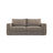 Grena 3-Sitzer Sofa mit Schlaffunktion, ausklappbar, aus Strukturierter Stoff in Hellbraun (BABEL TAUPE), 205x100 cm von Cosmopolitan Design – Bild 1