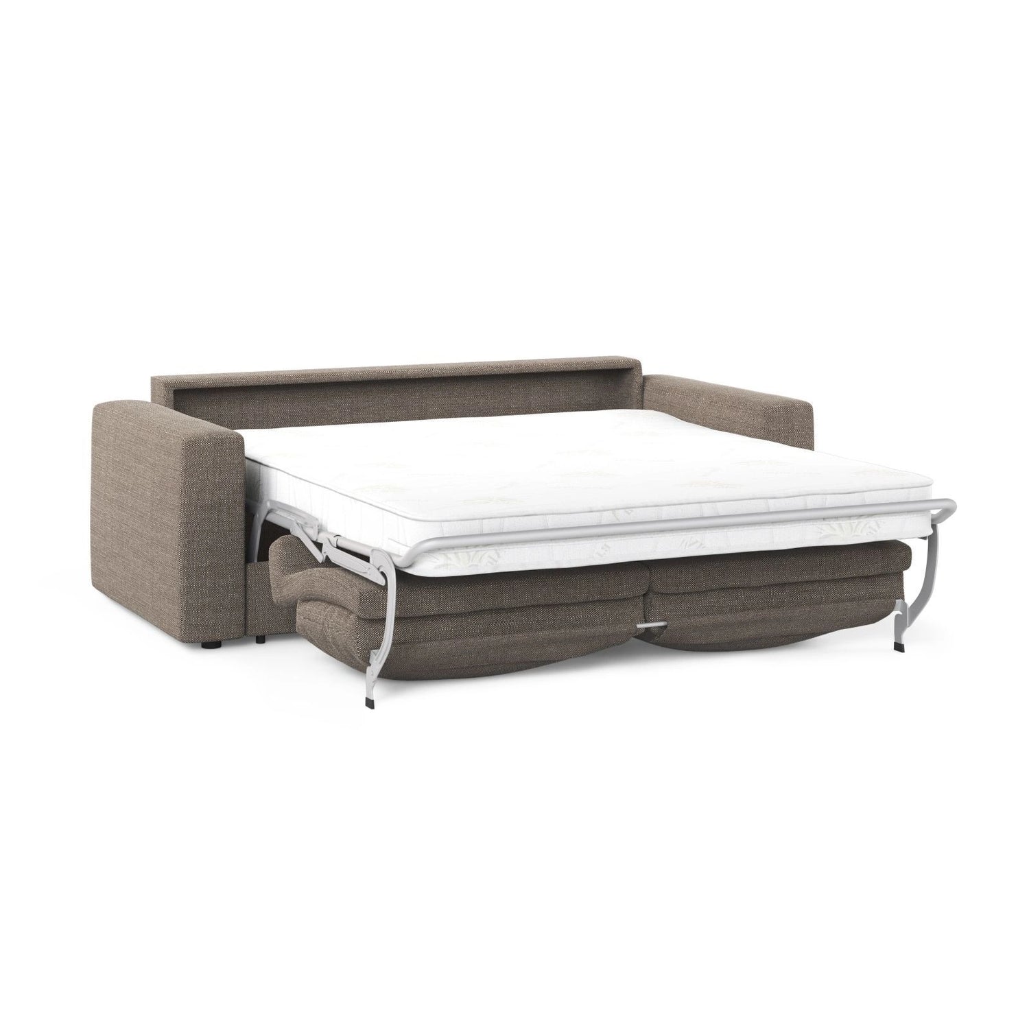Grena 3-Sitzer Sofa mit Schlaffunktion, ausklappbar, aus Strukturierter Stoff in Hellbraun (BABEL TAUPE), 205x100 cm von Cosmopolitan Design – Bild 4