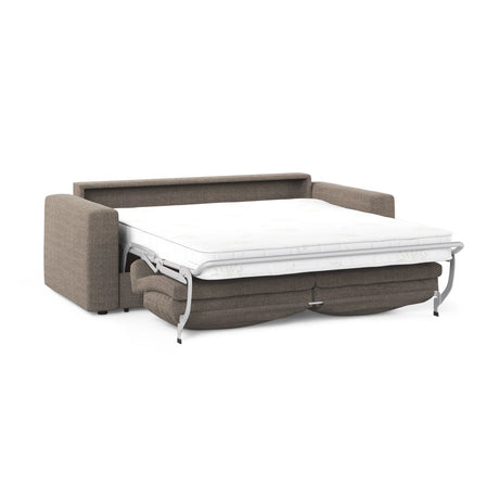 Grena 3-Sitzer Sofa mit Schlaffunktion, ausklappbar, aus Strukturierter Stoff in Hellbraun (BABEL TAUPE), 205x100 cm von Cosmopolitan Design – Bild 4