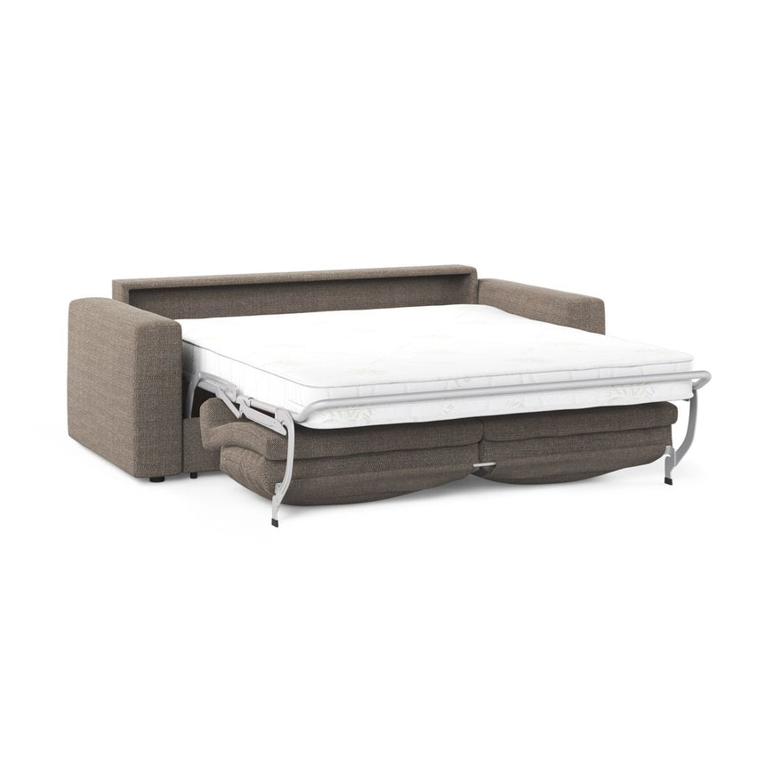 Grena 3-Sitzer Sofa mit Schlaffunktion, ausklappbar, aus Strukturierter Stoff in Hellbraun (BABEL TAUPE), 205x100 cm von Cosmopolitan Design – Bild 4