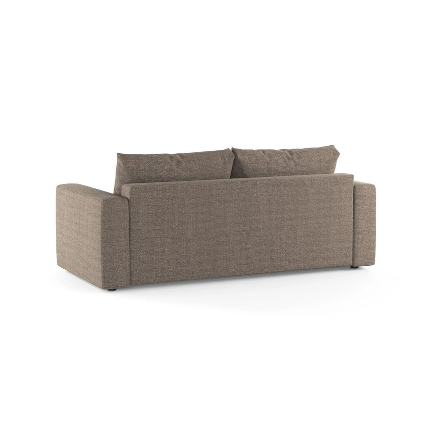 Grena 3-Sitzer Sofa mit Schlaffunktion, ausklappbar, aus Strukturierter Stoff in Hellbraun (BABEL TAUPE), 205x100 cm von Cosmopolitan Design – Bild 5