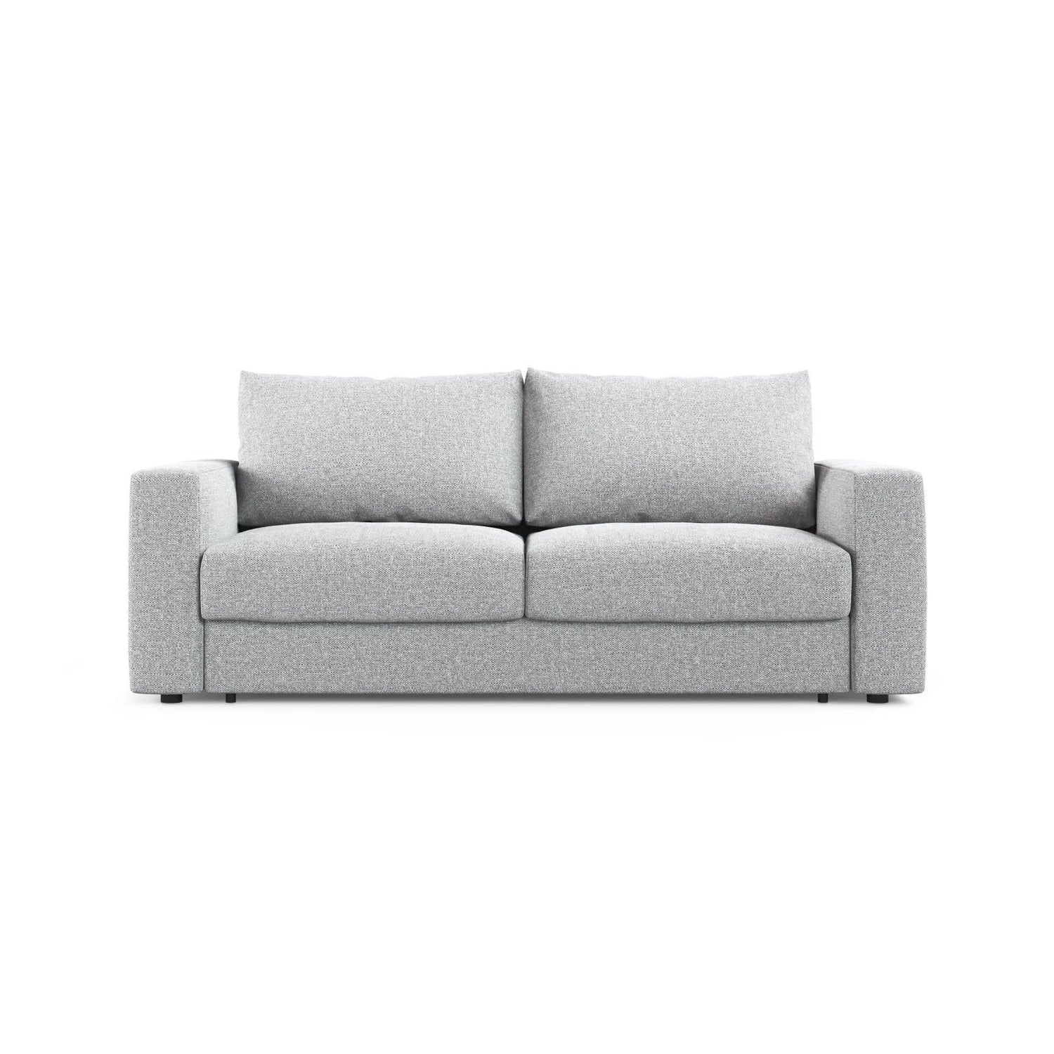 Grena 3-Sitzer Sofa mit Schlaffunktion, ausklappbar, aus Strukturierter Stoff in Hellgrau (BABEL LIGHT GREY), 205x100 cm von Cosmopolitan Design – Bild 1